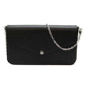 Louis Vuitton Pochette Felicie Epi Leather Noir Black Chain Shoulder Bag